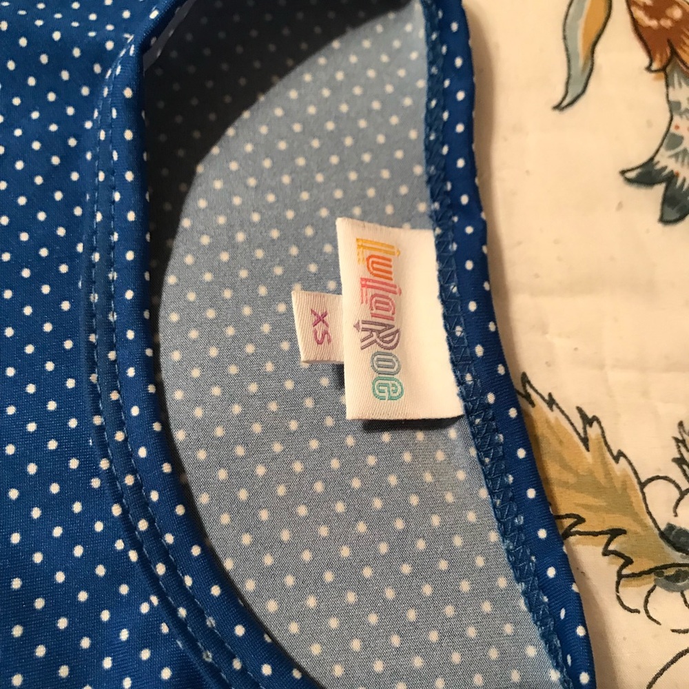 Lularoe Maria never worn — great blue color